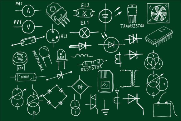37 Microelectronic Illustrations for Graphics