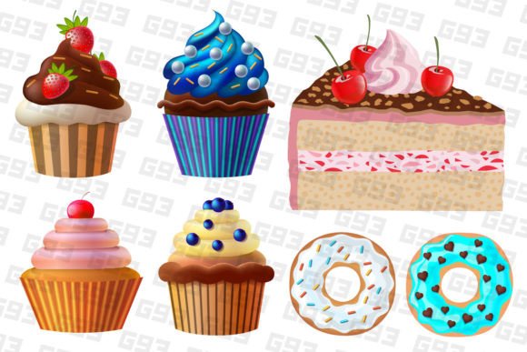 Cakes Vector Illustrations: Graphics & Illustrations Review