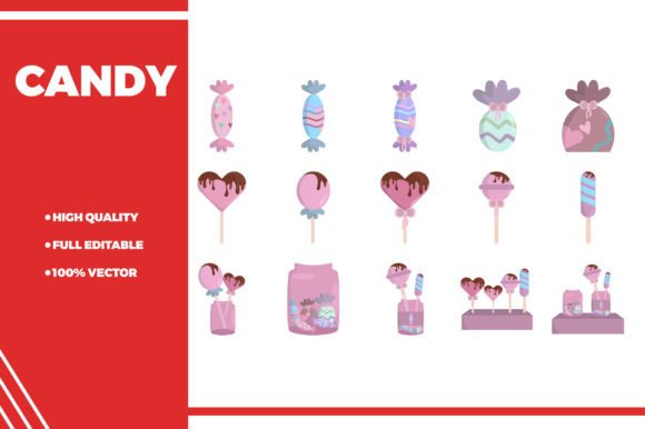 Candy Illustrations: Fresh Graphics for Design
