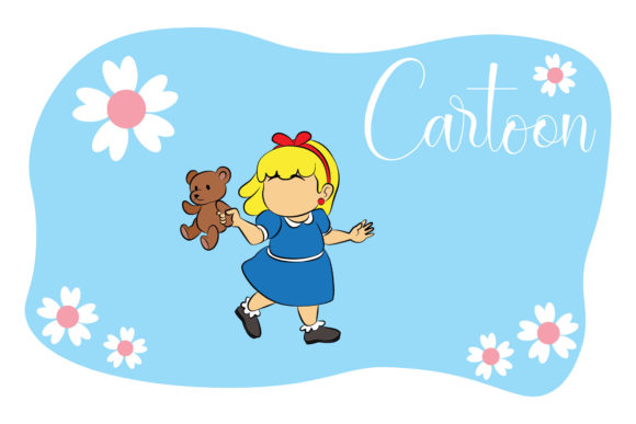 Cartoon Chibi Character Illustrations & Graphics