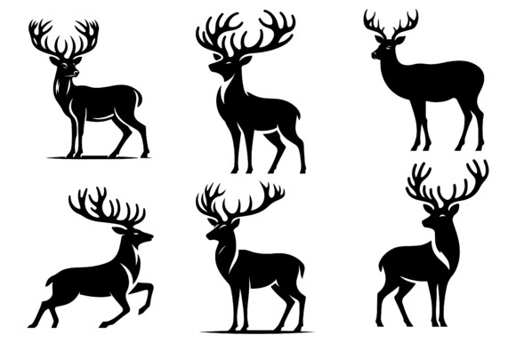 Deer Vector Illustrations Design: Graphics & Illustrations