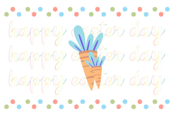 Easter Carrot Illustrations Cute Vector Graphics