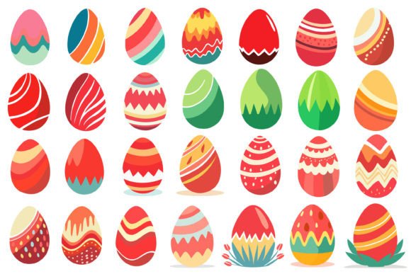 Easter Eggs Clipart Graphics & Illustrations