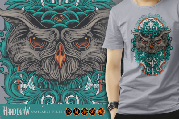 Head Owl Ornaments Illustrations Clipart Review