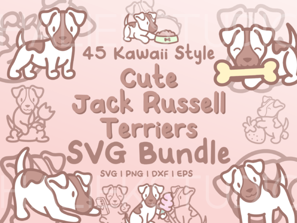Jack Russell Terriers SVG Graphics & Illustrations