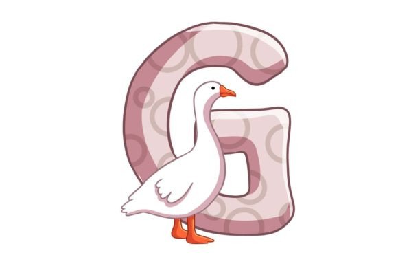 Kids Animals Alphabet G Illustrations Graphics