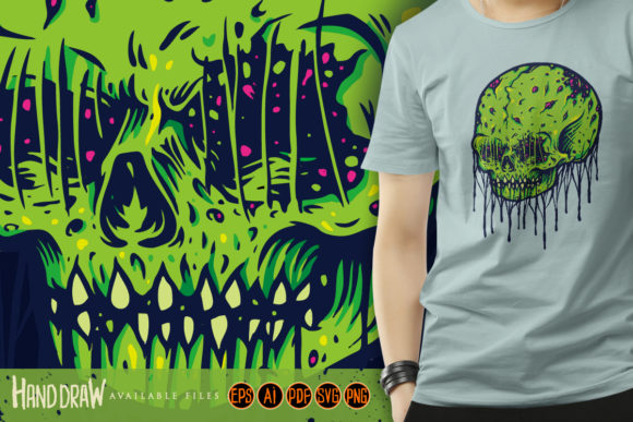 Scary Skull Monster Illustrations & Graphics