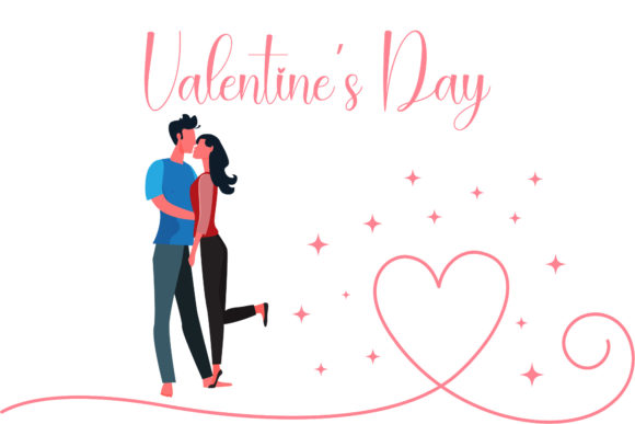 Valentine Couple Kissing Illustrations Review