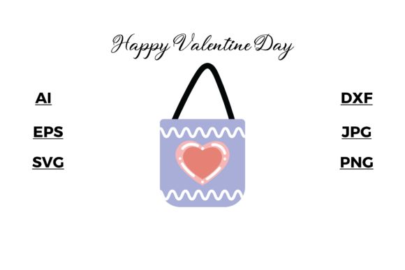 Valentine Totebag Illustrations Vector Review