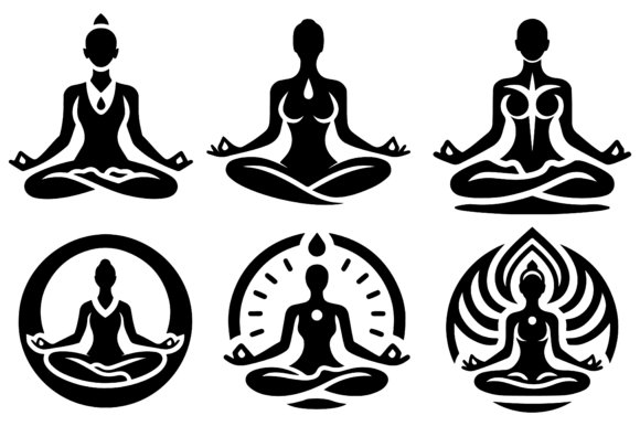 Yoga Logo Icon Vector Illustrations Review